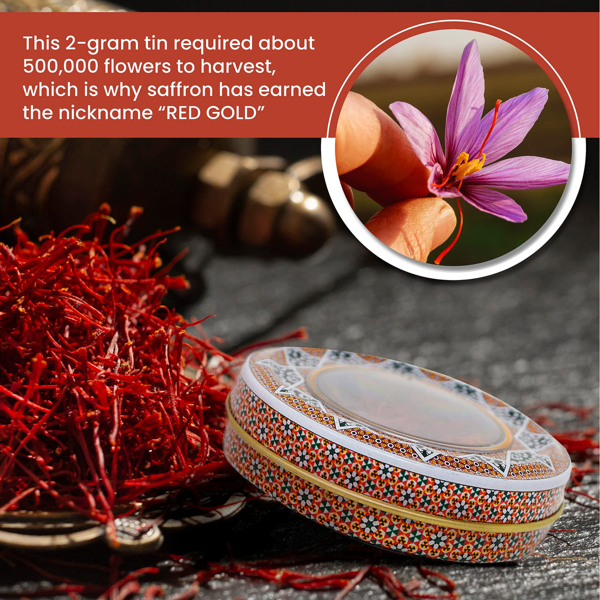 Zand Persian Saffron Threads – 2 Grams Premium Grade A Organic Pure Saffron Spice Thread