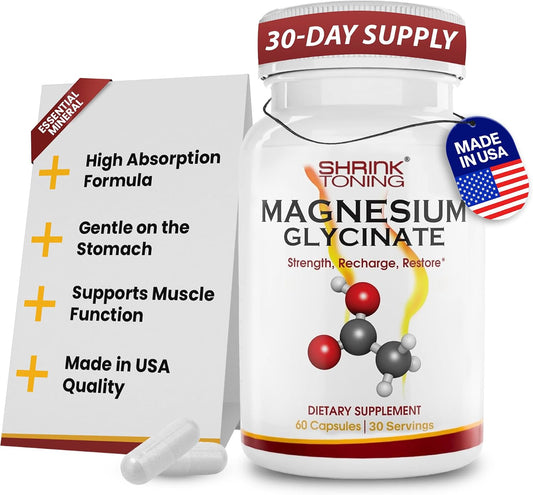 Shrink Magnesium glycinate 60 Capsules