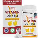 Shrink Toning Vitamin D3 + K2 Supplement – 125 mcg Vitamin D₃ & 100 mcg K₂