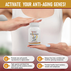 shrink Spermidine Supplements 120 Vegan Caps for Men & Women