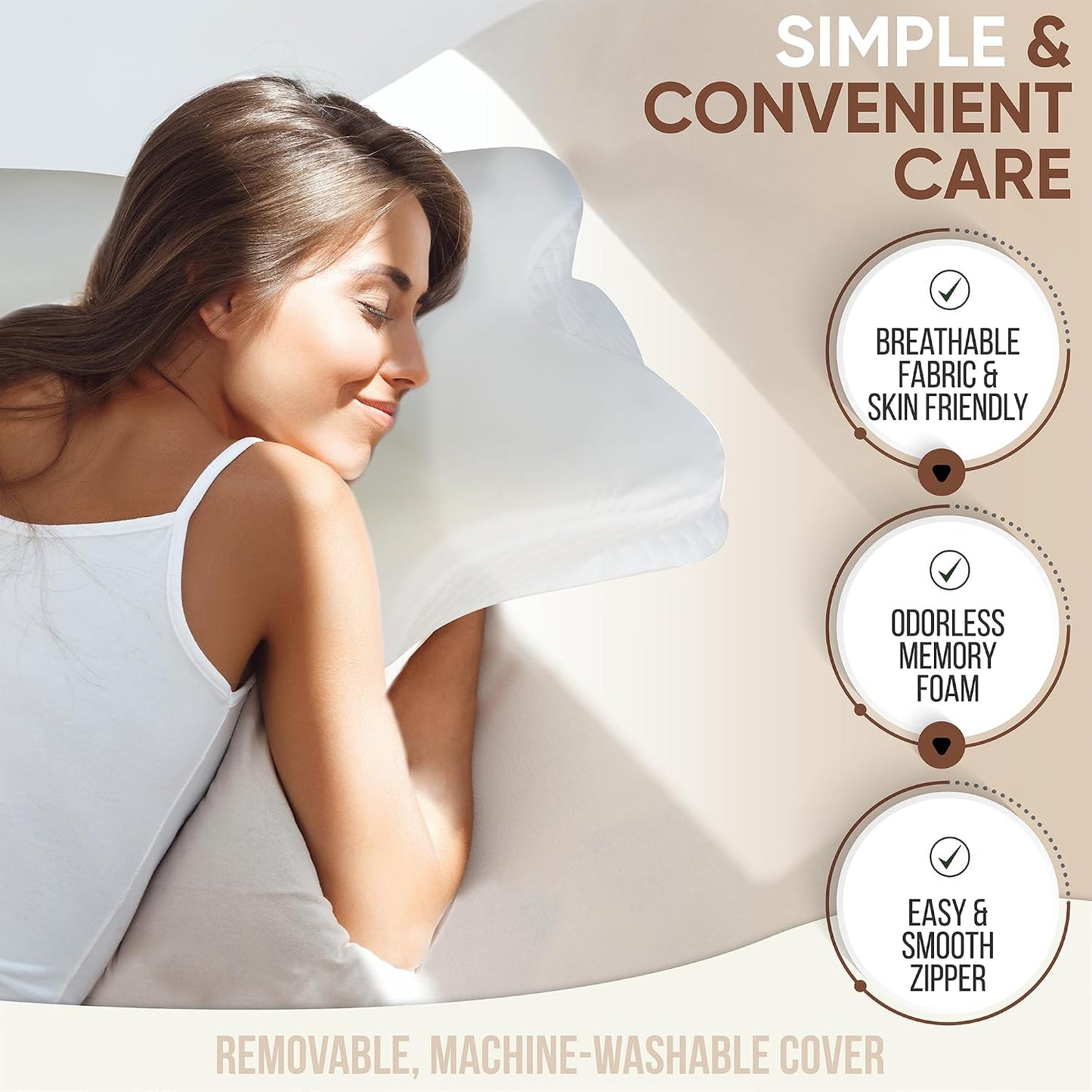 Shrink Cervical Pillow for Neck Pain Relief and Shoulder