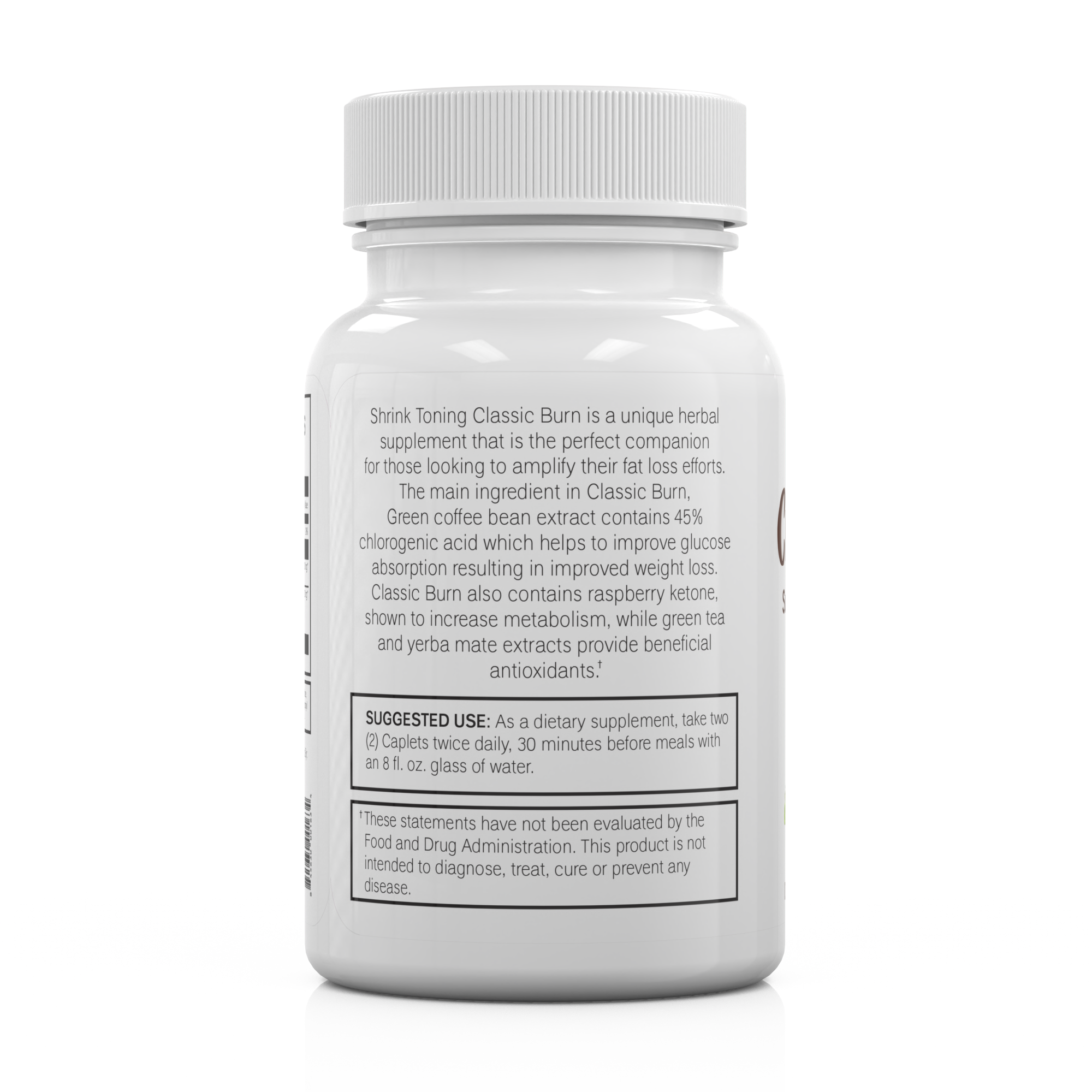 Shrink Classic Burn - 90pcs - Green Coffee Bean Extract Dietary Supplement