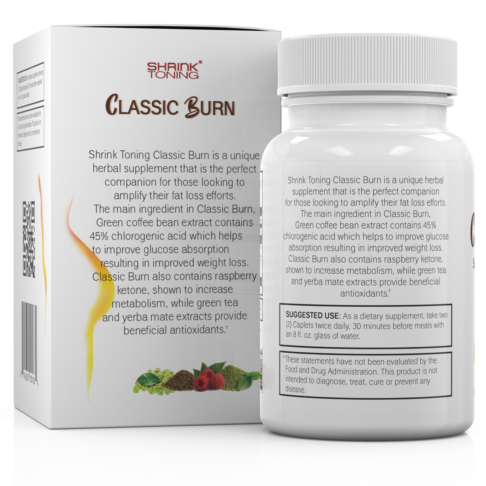 Shrink Classic Burn - 90pcs - Green Coffee Bean Extract Dietary Supplement