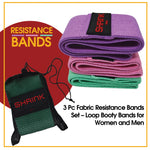 Shrink 3 Pc Fabric Resistance Bands Set-Shrinktoning