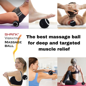 SHRINK Vibrating Massage Ball with 4-Speeds Vibration Intensity
