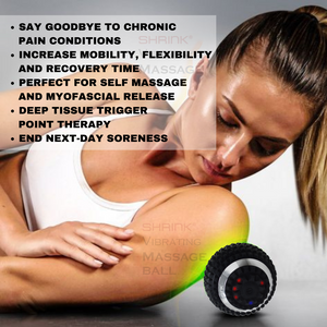 SHRINK Vibrating Massage Ball with 4-Speeds Vibration Intensity