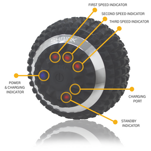SHRINK Vibrating Massage Ball with 4-Speeds Vibration Intensity